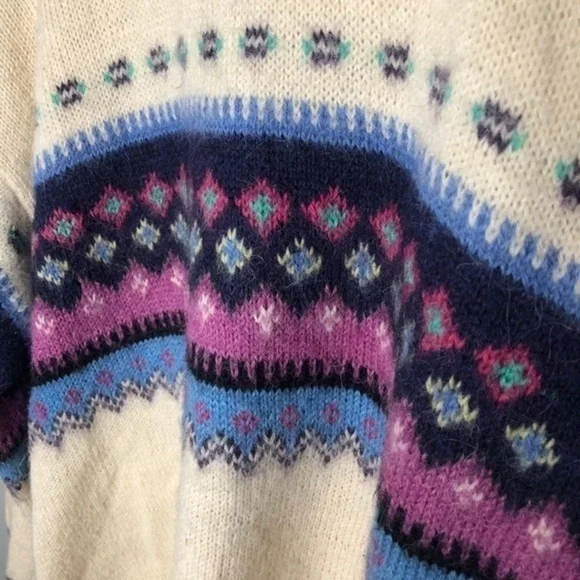 Vintage the baby alpaca nordic cream sweater - Picture 3 of 9